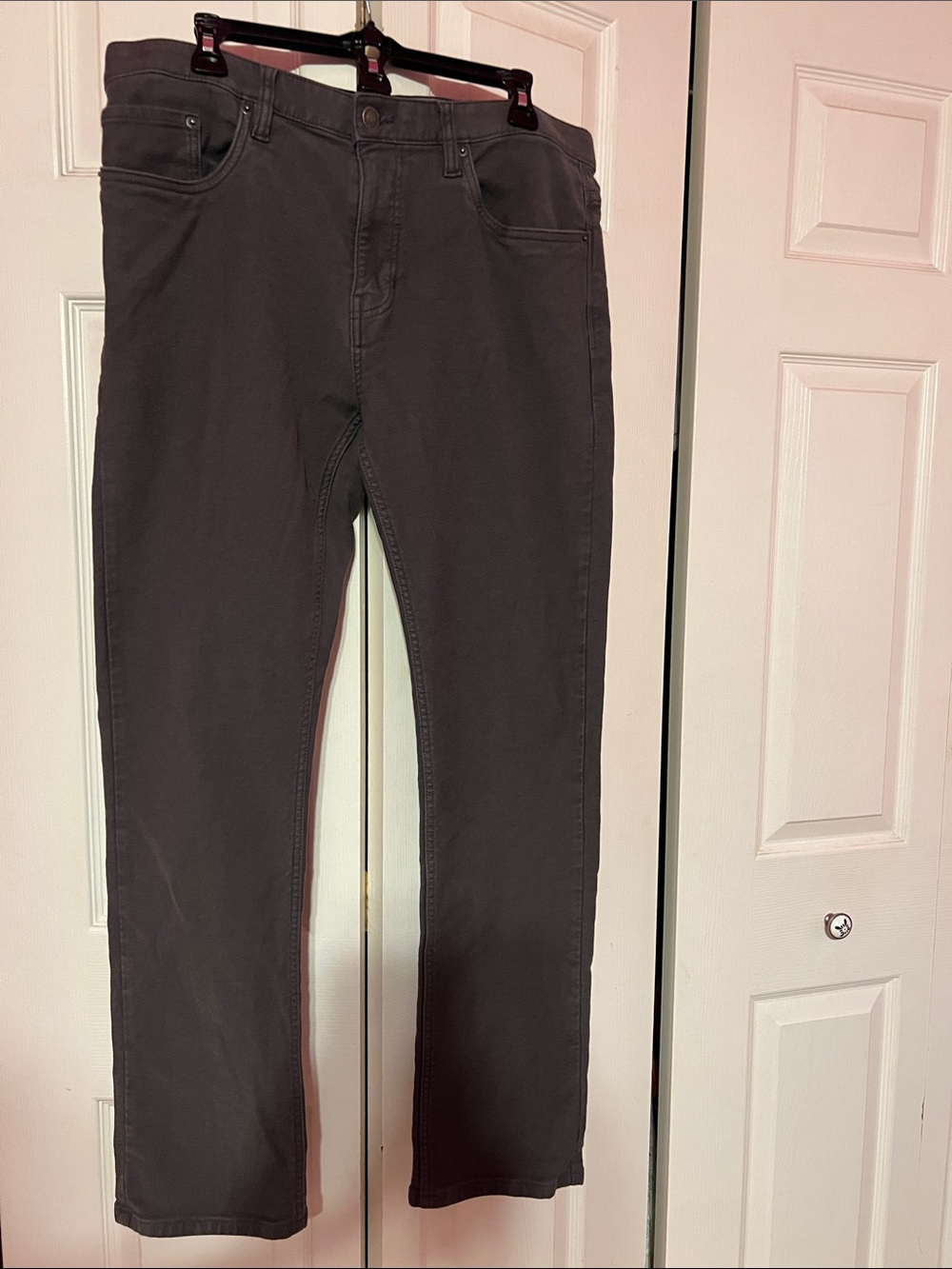 JACHS NY Men's Straight Jeans in Dark Charcoal Size 36 X 32